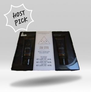 Addison & Gates Men's Skincare Collection Tea Tree & Aloe Scrub & Lotion Set
